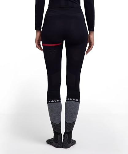 FALKE Women's Warm 3/4 W Ti Functional Yarn Quick Dry 1 Piece Base Layer Bottom, Black 3000 Iconic, XL - Image 2