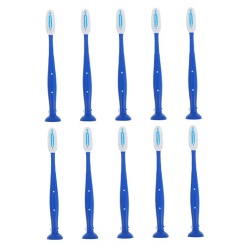 OUNONA 10 piezas Cepillo de Dientes Mini Cabeza para Viaje y Prevención Autolesiones Diseño Corto y Suave para Prisiones Centros de Detención y Hospitales Psiquiátricos Resistente y