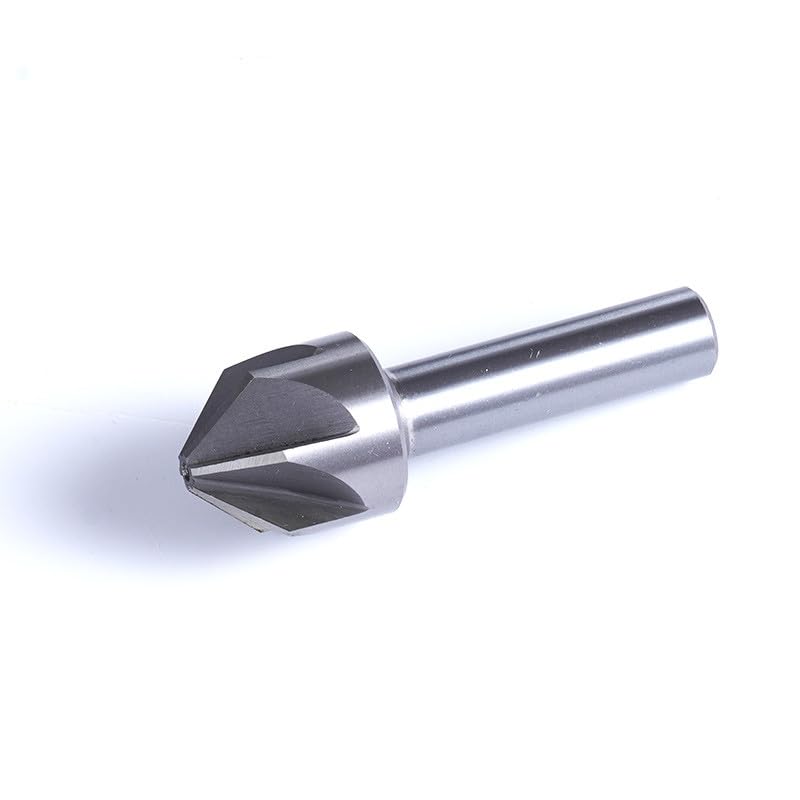 High-Speed Steel (HSS) Chamfer Cutter Set - 6mm to 50mm, 60/90/120 Degree Chamfering Drill Mill Tool(60 Degree,50.0mm)