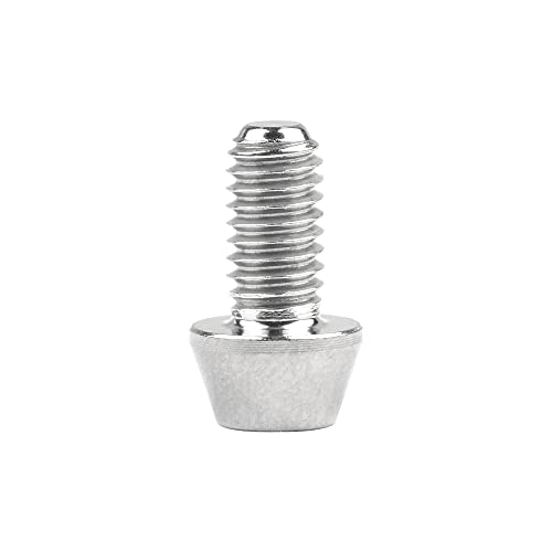Image of Titanium Ti DIN912 M4 8 10 12 15 20mm Tapered Head Hex Bolts Bicycle Screws Pack of 6 (Silver, M4x10mm)