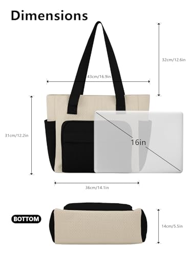 Image of Tote Bag for Women, Lightweight Handbag Bags, Shoulder Hobo Bag for Daily, Travel, School, Teacher