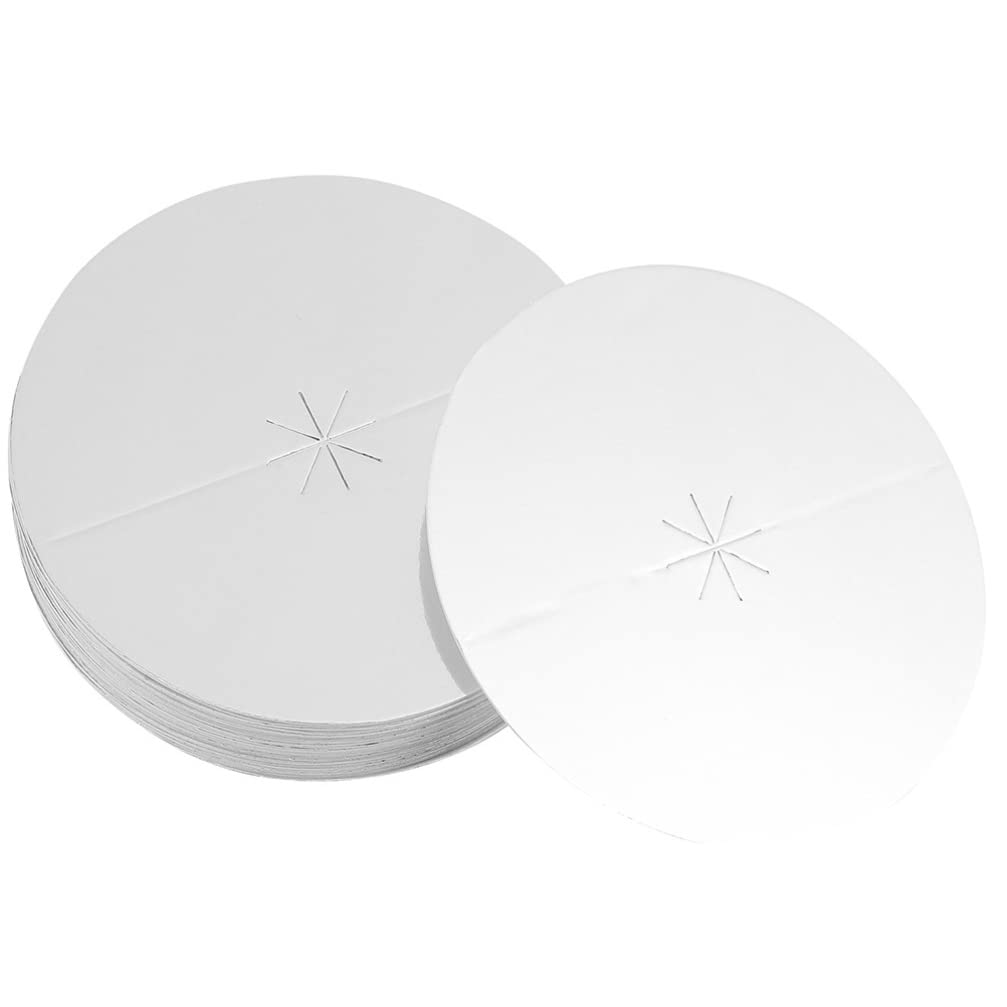 KisangelPack of 35 Candle Drip Protection Paper Candle Holders Drip Protection Paper Drip Protection Box for Candle Light Service Church Guard Memorial Candles