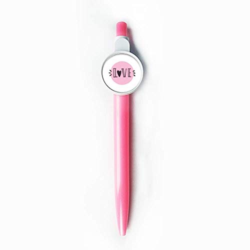 Stylo à bille rétractable rose pour un journal intime créatif