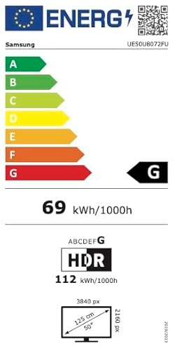 Samsung Crystal UHD 4K U80F 50 Zoll (125 cm) LED Fernseher, Crystal Prozessor 4K, MetalStream Design, SmartThings, Knox Security, Gaming Hub, AI Upscaling, Kostenlose Inhalte, Smart AI TV