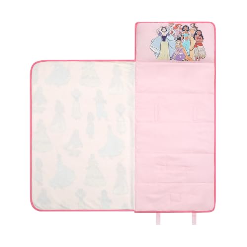 Image of Super Soft Plush Toddler Quilted Nap Mat with Built in Blanket and Pillow