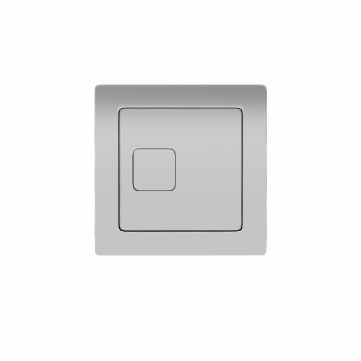 Home Store Concealed Cistern Square Button Dual Flush Chrome