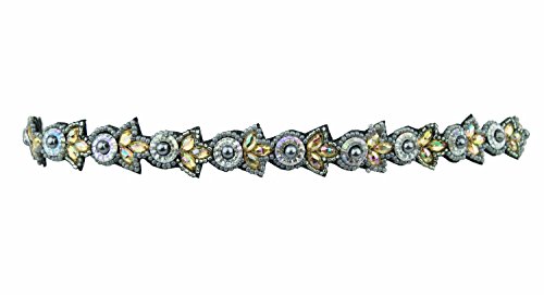 Pink Pewter Authentic "Amina" Silver Headband Stretch Band Hair Jewelry