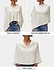 PULI Women Capri Poncho Sweater Slimming Fit Cropp... #4