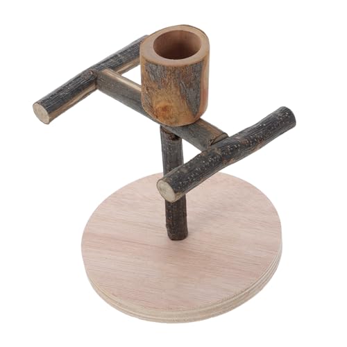Balacoo Portable Bird Play Stand Feeding Cup Multi-Functional Parrot Training Rack Bird Perch Accessories for Cage
