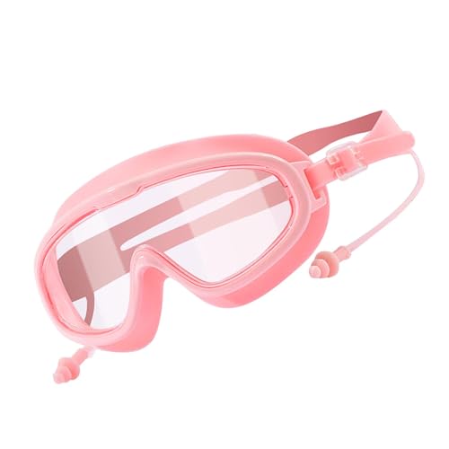 Buerfu Los niños gafas de baño, gafas de natación para niños pequeños, No fugas de gafas anti-fog de natación, Accesorios deportivos de agua de protección UV con tapones para los oídos para niños de 3