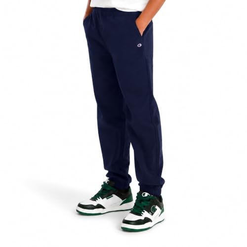 Champion Boys Regular Fit School Uniform Twill Jogger Pants Dark Navy - image 1
