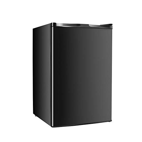 YOURLITE Energy Efficient 3.0 CU FT Freezer 7-Grade Adjustable Temperature Mini Fridge with Compact Reversible Single Door for Office Dorm or Apartment (Black)