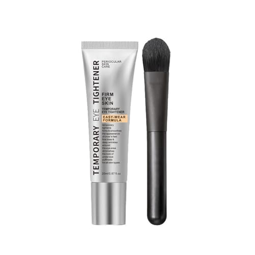 Crema Tensora Instantánea para Ojos – Efecto Lifting Inmediato, Reduce Arrugas/Ojeras/Bolsas, Fórmula Hidratante No Grasa + Cepillo, para Todos los Tipos de Piel (20ml)