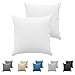 Taie Oreiller 60x60 cm (Lot de 2) Dreamzie - 100% Coton Jersey 150 GSM - Blanc - Taie d'oreiller 60 x 60 cm- Housse Coussin 60x60 cm Résistant et Hypoallergénique pour Oreiller