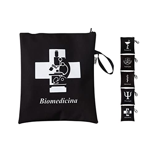 Porta Jaleco necessaire organizador bolsa unissex - Diversas Profiss&otilde;es (BIOMEDICINA)