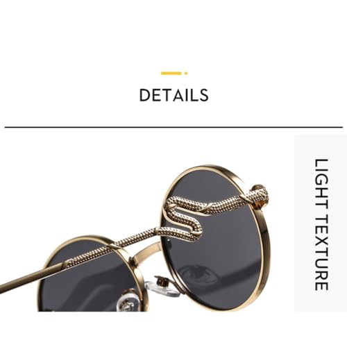 Lunettes de soleil rondes punk pour vos sorties estivales