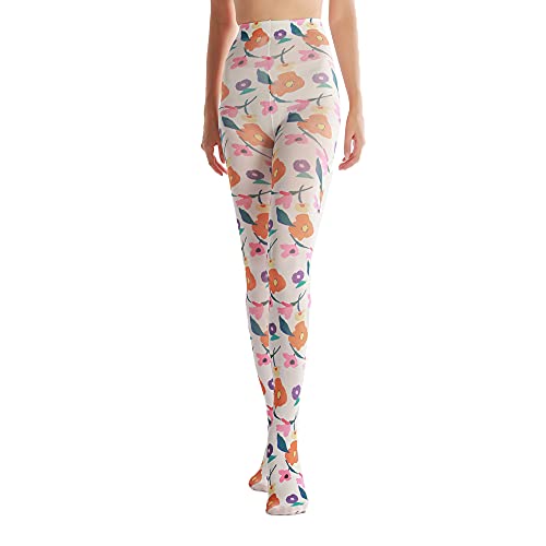 Image of Sahabowi Women Tights, Opaque High Waist Pantyhose, Vintage Control Top Stockings