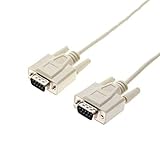 CABLEMAX 6ft. Male to Male DB9 Data Cable, Serial Cable 9-pin Molded Cable