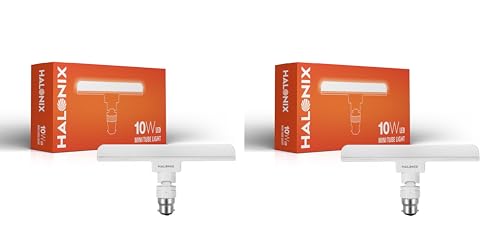 Image of Halonix 10 Watts B22d LED bulb tube Light Cool White, Pack of 2, T-bulb
