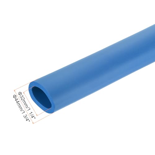 Image of uxcell Foam Tubing for Handle Grip Support,32mm(1 1 /4 inch) ID 44mm(1 3 /4 inch) OD 0.3 Meter /1ft Length Blue