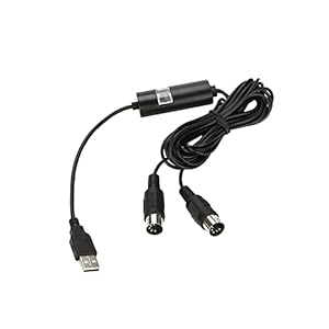 MIDI-naar-USB-kabel, MIDI USB-converter Geweldige compatibiliteit voor toetsenbord voor gitaar voor digitale…