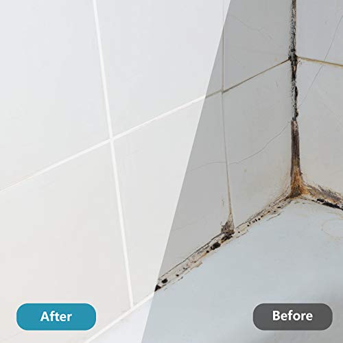 Zonon Grout Wall Pen Tile Paint Markers Grout Repair Sealer Pen for Bathrooms Kitchen Porch Patio Repair Refresh(White,8 Pieces)