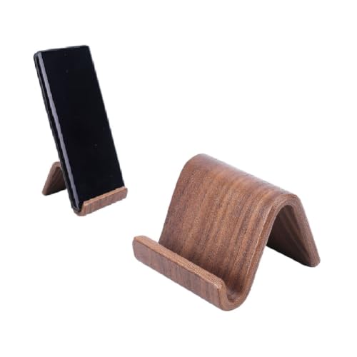Soporte para teléfono móvil de escritorio y recetas de cocina HOBBIESAY en madera portátil