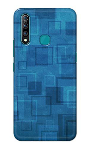 Image of Printed Hard Back Cover Case for Vivo Z1 Pro | Z1Pro Back Cover (Plain Azure Blue) -1302