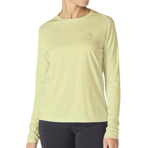 Carhartt Women's Force Sun Defender Lightweight Long-Sleeve Graphic T-Shirt, Celestial Yellow, X-Small - image 1