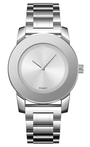 Montre à quartz en acier inoxydable étanche et mixte pour un style épuré au quotidien