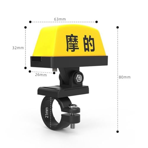 Luz de precaución para motocicleta con pedestal regulable para seguridad vial 6