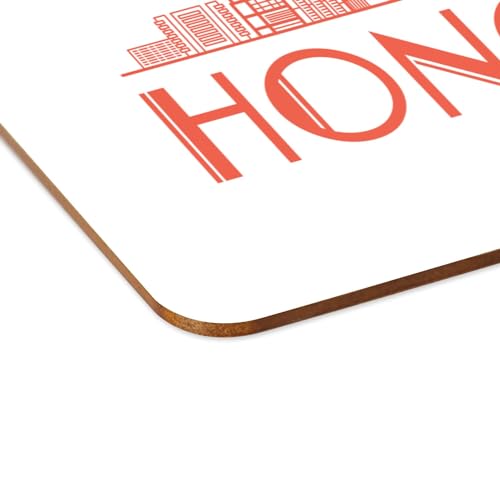 Sets de table liège napperons blancs Hong Kong architecture voyage pour table basse - 4