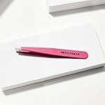 Tweezerman Stainless Steel Slant Tweezer - Eyebrow Tweezers for Women and Men (Neon Pink) - Image 4