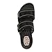 HEYDUDE Women's Delray Slide Classic Black Size 7 | Women's Shoes | Women Slip-on Sandals | Comfortable & Light-Weight