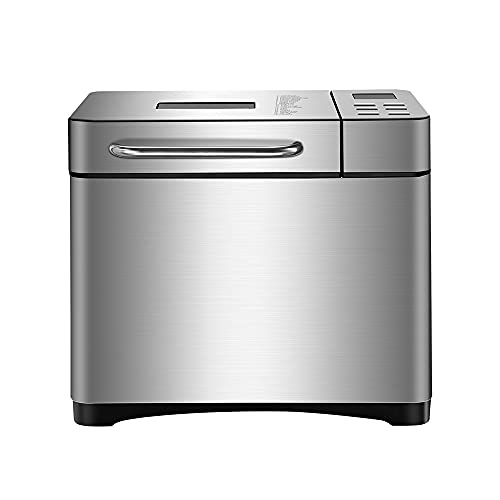 Brotbackautomat Nuss Spender Edelstahl Brotbackmaschine Backautomat BrotbäCker Brotbackautomaten Bread Maker Automatischer Nussspender FüR Die KüChe Zu Hause Beim Camping Usw 19Programme 650Watt – Bild 6