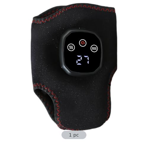 Masajeador de tobillos con calor y vibración, 4 niveles de calor y 3 modos de masaje, masajeador portátil para pies con calefacción, calentador de pies recargable con puerto USB-C, tamaño 15 x 12 x 3 cm miniatura 3