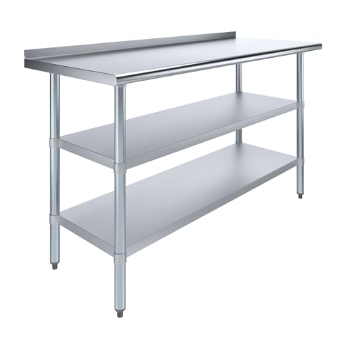 AmGood Stainless Steel Work Table with 1.5