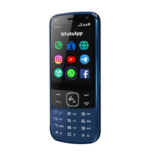 Image of IKALL K333 - 4G Touch & Type Mobile with 2.8 inch HD Display, 2GB RAM, 16GB Storage, 3000mAh Battery, WiFi, and Pre-Loaded Apps Like Whts'Ap, FB, Insta & Utube (Moonlight Blue)