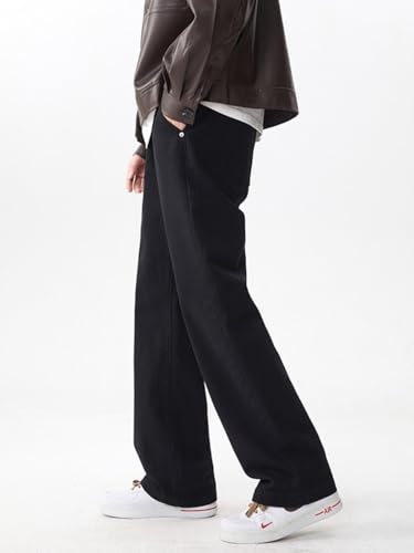 Jeans Pants Trousers Denim Spring Micro Pull Wide Leg for Men Loose Comfortable Premium Casual Cotton3