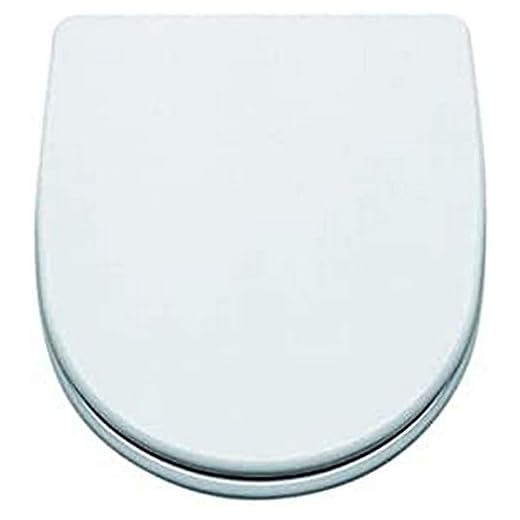 Gala G5145001 Tapa y Asiento Fijo para Inodoro Coleccion Bacara, Acabado Blanco (Ref 51450), 44 x 6 x 38.8 cm