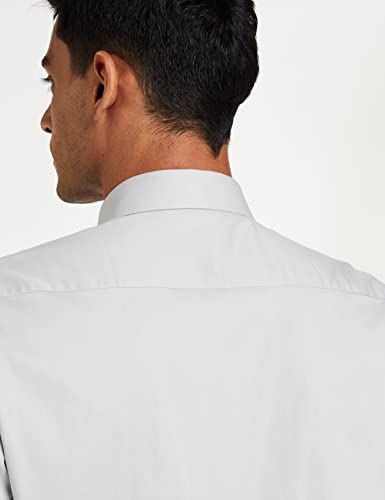 Image of Amazon Brand - Symbol Men's Solid Cotton Formal Shirt | Plain | Full Sleeve - Regular Fit (Available in Plus Sizes)