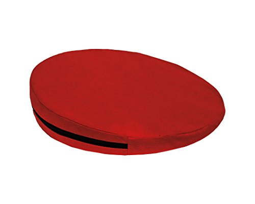 Keilkissen, RUND Ø 36 cm, 100% Baumwollbezug! - rot - Kissen Sitzkissen Sitzkeilkissen Sitzkissen Sitzkeil