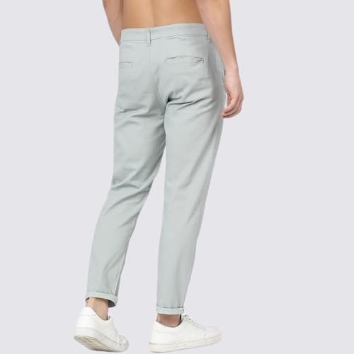 Image of Jack and Jini Men Casual Stretchable Cotton Pants | Chinos | Trousers (Regular Fit)