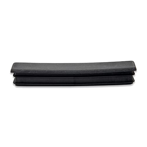 Image of Flyshop 8 Pack Black Chair Glide Inserts Plastic Plugs Rectangle Pipe Tubing End Caps 20 x 100 mm, 13 /16 inch x 4 inch