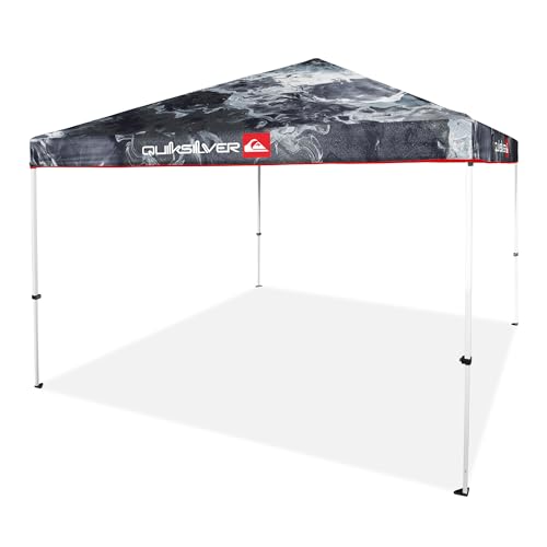QUIKSILVER 10x10 Pop Up Canopy – UPF 50+ Outdoor Beach Tent with ...