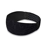 Redesign Performance Headband for Men and Women - Running, Cycling, Yoga, Tennis, Badminton & Other Sports (Multiple Colors) (Black Pattern)