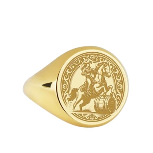 Bague Rodéo en argent et or 14 x 14 mm pour corriger un style trop fade