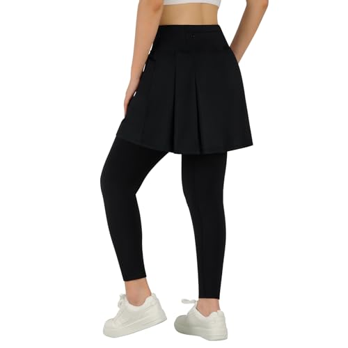 Image of ANIVIVO Skirted Legging for Women, Yoga Legging with Skirts &Women Tennis Leggings Clothes Pockets