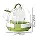 FJMQHU Bird Carrier Cage Portable Parrot Travel Cage Small Animal Hamster Carrier Sturdy PP Material Lightweight Design Suitable for Travel Outdoor Home Use, Green