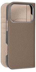iPhone用レザー調ケース グレージュ Amazon.co.jp: 【ボナベンチュラ】 (for iPhone 17 Pro Max
